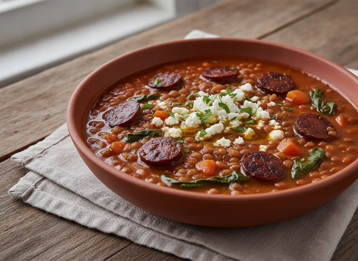 Smoky Chorizo & Lentil Stew